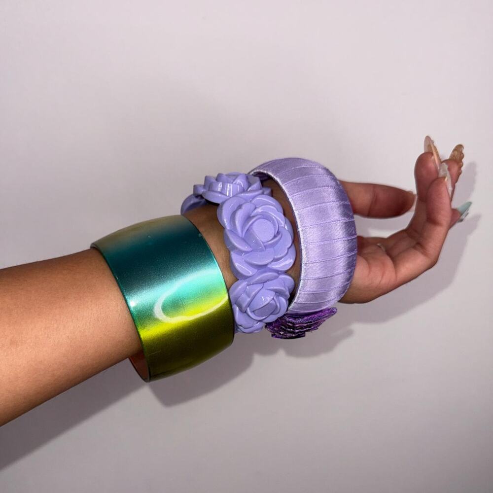 Purple set of 3 bangles